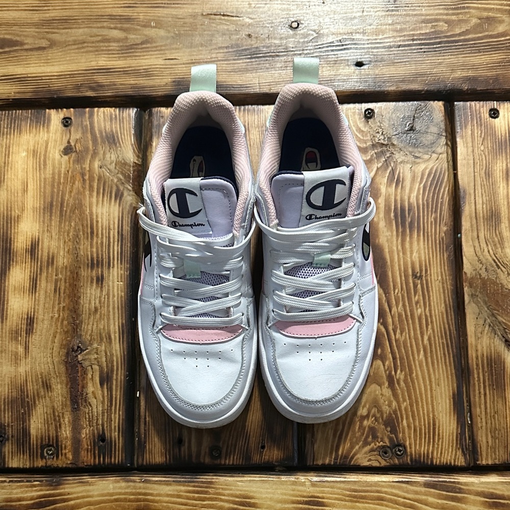 Champion White and Pink Athletic Shoes